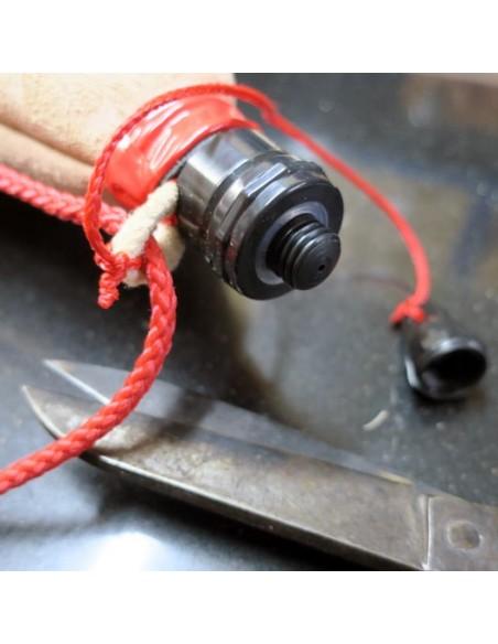 Bota de Vino de Pez Recta Color Natural AUTÉNTICA PIEL DE CABRA