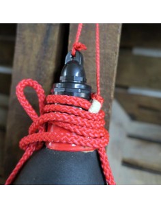 Bota de Vino de Látex Recta Color Oscuro AUTÉNTICA PIEL DE CABRA 2