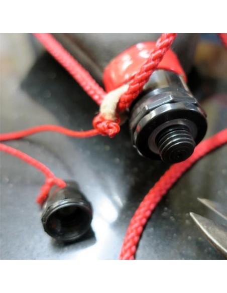 Bota de Vino de Látex Recta Color Oscuro AUTÉNTICA PIEL DE CABRA