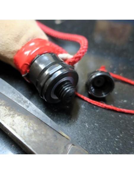 Bota de Vino de Pez Curva Color Natural AUTÉNTICA PIEL DE CABRA