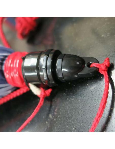 Bota de Vino forrada de Tela de rayas o hiervas - Se dobla y guarda en el bolsillo