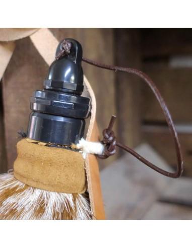 Bota de Vino de Látex Recta con Pelo de Cabra de Alta Calidad