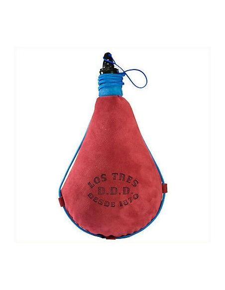 Bota de Vino Color Rojo AUTÉNTICA PIEL DE CABRA