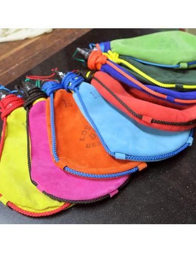 Bota de Vino Color Naranja AUTÉNTICA PIEL DE CABRA