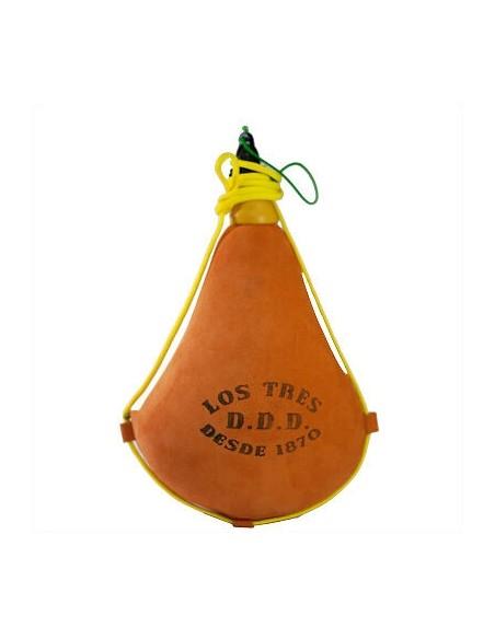 Bota de Vino Color Naranja AUTÉNTICA PIEL DE CABRA